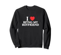 J'adore Mordre Le cœur de Mon Petit ami, Un mème Amusant de la génération Z Sweatshirt