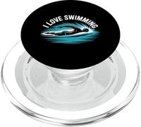 J'adore nager, Aquatic Passion Expression PopSockets PopGrip pour MagSafe