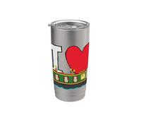 J'adore Narrowboats Gobelet isotherme en acier inoxydable double paroi