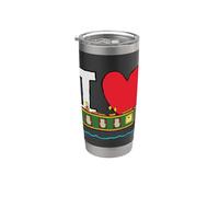 J'adore Narrowboats Gobelet isotherme en acier inoxydable double paroi