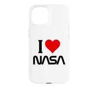 J'adore NASA Cœur avec Logo Coque pour iPhone 15