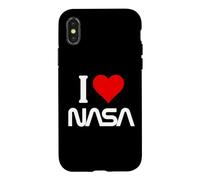 J'adore NASA Cœur avec Logo Coque pour iPhone X/XS