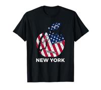 J'adore New York, c'est mon New York, la Grosse Pomme avec le drapeau américain T-Shirt