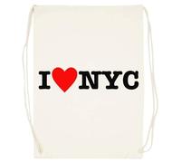 J'adore New York Sac De Sport En Coton Beige Cotton Beige Training Bag Gym Sack