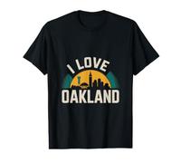 J'adore Oakland Skyline Urban Pride T-Shirt Graphique avec Valeur