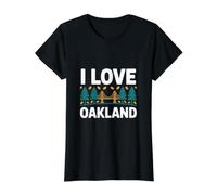 J'adore Oakland Trees Bridge T-Shirt Graphique avec Valeur