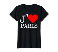 J'adore Paris J'adore Paris T-Shirt Graphique avec Valeur, Femme, Noir, L