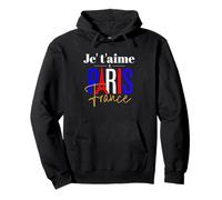 J'adore Paris Je t'aime Paris Graphic Sweat à Capuche