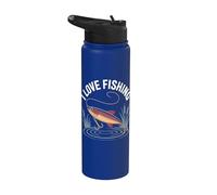 J'adore pêcher, Catch The Big One Stainless Steel Insulated Water Bottle