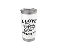 J'adore Pelmeni sacs de pâte Russe nourriture de Russie Gobelet isotherme en acier inoxydable double paroi