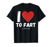 J'adore péter en Mode Silencieux Funny Farting Heart T-Shirt