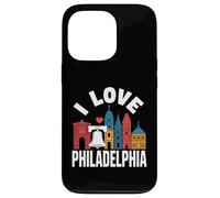 J'adore Philadelphia Liberty Bell Skyline Coque pour iPhone 13 Pro