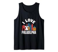 J'adore Philadelphia Liberty Bell Skyline Débardeur