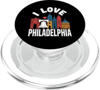 J'adore Philadelphia Liberty Bell Skyline PopSockets PopGrip pour MagSafe
