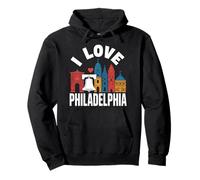 J'adore Philadelphia Liberty Bell Skyline Sweat à Capuche