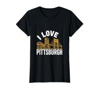 J'adore Pittsburgh Bridge Pride T-Shirt Graphique avec Valeur