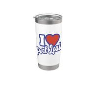 J'adore Port Louis Gobelet isotherme en acier inoxydable double paroi