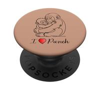 J'adore Punch, Le Petit Singe Japonais Solitaire PopSockets PopGrip Adhésif