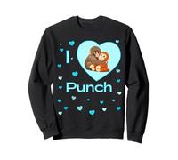 J'adore Punch Sad Baby Singe Hearts Sweatshirt