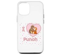 J'adore Punch The Baby Monkey Hearts Coque pour iPhone 12/12 Pro
