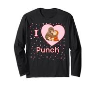 J'adore Punch The Baby Monkey Hearts Manche Longue