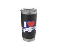 J'adore Pyongyang Gobelet isotherme en acier inoxydable double paroi
