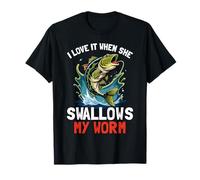 J'adore Quand Elle avale Mes Amants de pêche drôles T-Shirt