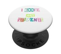 J'adore Quand Mes élèves arrêtent de Parler, Professeur d'école drôle PopSockets PopGrip Adhésif