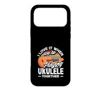 J'adore Quand Nous jouons du ukulélé Ensemble Retro Sun Coque pour iPhone 17 Pro Max