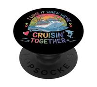 J'adore Quand Nous naviguons Ensemble croisières PopSockets PopGrip Adhésif