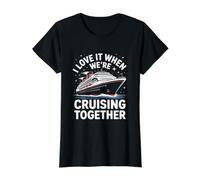 J'adore Quand Nous naviguons Ensemble T-Shirt Graphique avec Valeur, Femme, Noir, L