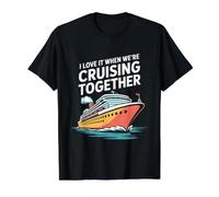 J'adore Quand Nous naviguons Ensemble T-Shirt Graphique avec Valeur, Homme, Noir, L