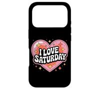 J'adore Saturday Heart Stars Sparkles Coque pour iPhone 17 Pro