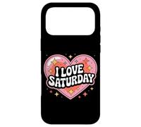 J'adore Saturday Heart Stars Sparkles Coque pour iPhone 17 Pro Max