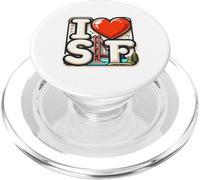 J'adore SF, San Francisco, Golden Gate Bridge, CA, J'adore la Baie PopSockets PopGrip pour MagSafe