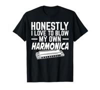 J'adore souffler Mon Propre Harmonica Funny Player Harmonicist T-Shirt