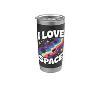 J'adore Space Cosmic Adventure Gobelet isotherme en acier inoxydable double paroi