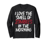 J'adore The Smell of Zombies in The Morning Zombie Manche Longue