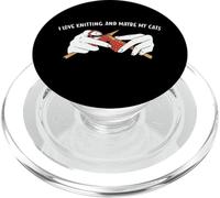 J'adore Tricoter et Peut-être Que Mes Chats tricotent PopSockets PopGrip pour MagSafe