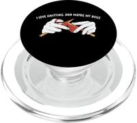 J'adore Tricoter et Peut-être Que Mes Chiens tricotent PopSockets PopGrip pour MagSafe