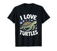 J'adore Turtles Sea Life Enthusiast T-Shirt Graphique avec Valeur