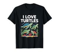 J'adore Turtles Sea Life Enthusiast T-Shirt Graphique avec Valeur