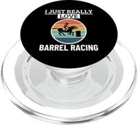 J'adore Vraiment Barrel Racing, Une Course de Barrel Amusante pour Femmes PopSockets PopGrip pour MagSafe