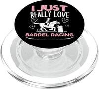 J'adore Vraiment Barrel Racing, Une Course de Barrel Amusante pour Femmes PopSockets PopGrip pour MagSafe