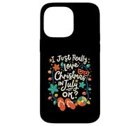 J'adore vraiment Noël en juillet OK Lights Funny Kids Coque pour iPhone 14 Pro Max