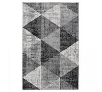 Jadorel - Tapis Entrée 120x170cm Tapis Gris Motif Graphique, Tapis de Forme Rectangulaire, 5029