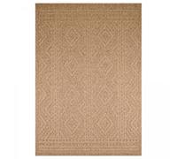 Jadorel - Tapis Terrasse, Jardin 120x160cm Tapis Beige Motif Berbère, Tapis de Forme Rectangulaire, 7349