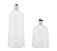 Jadpes 2pcs / Ensemble Couvercle de la Coupe aérographe, 20ml + 40ml Pot de Tasse d'aérographe en Plastique Gobelet de Peinture en aérosol pour Pistolet à Peinture