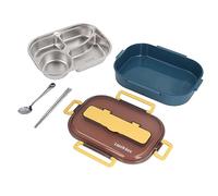 Jadpes 316 Stainless Steel Lunch Box for School and Office (Lunch box | Récipient isolé avec compartiment à couverts et support de téléphone, PP de qualité alimentaire, repas chauds pour