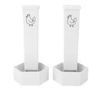 Jadpes Chicken Oyster Shell Feeder avec Grande Capacité | Matériau ABS, couvercle amovible, utilisation en extérieur, peut accueillir plusieurs poulets, deux options d\'installation